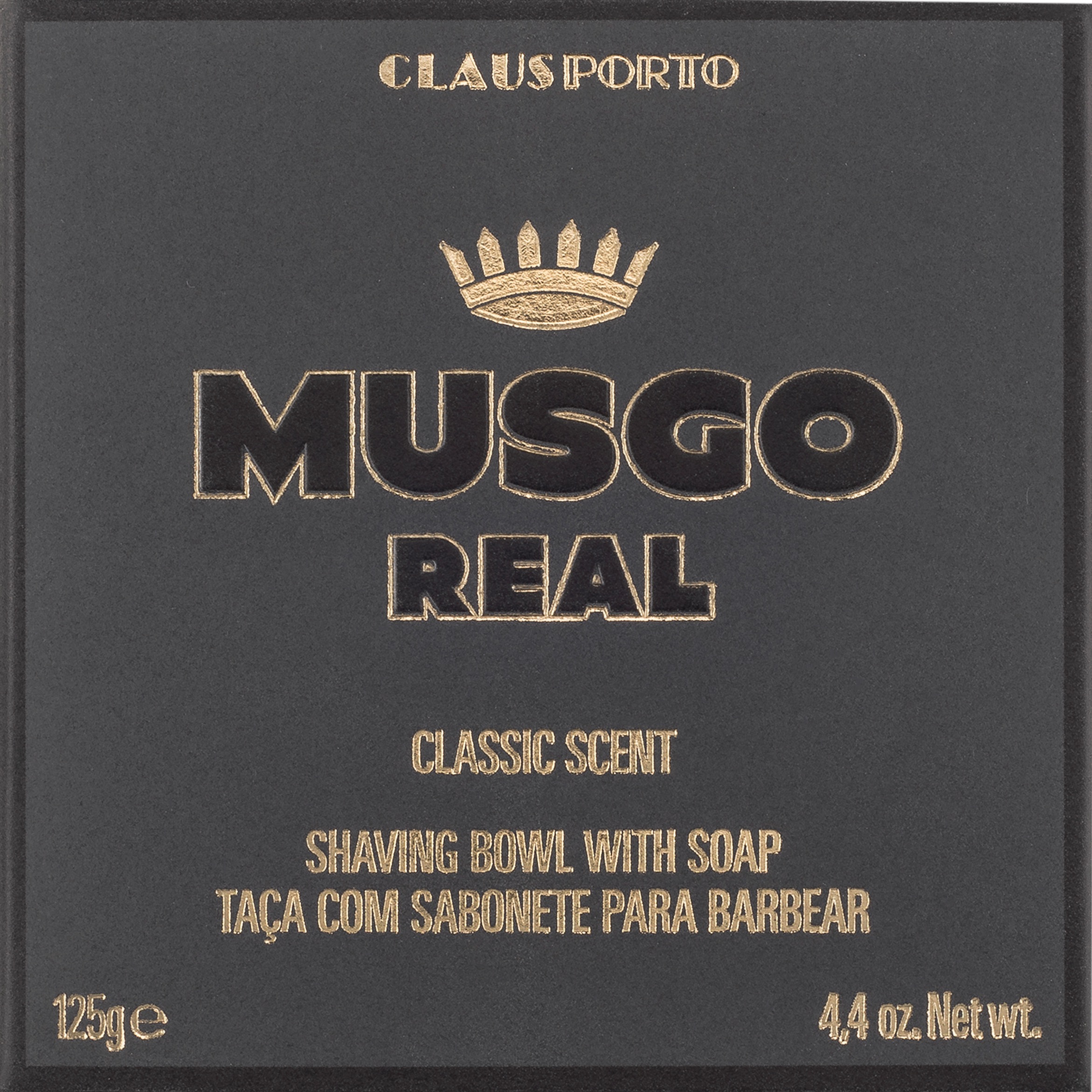 Musgo Real Scheerzeep in Bowl RVS Classic Scent 125gr - 2.1 - MR-SSB000