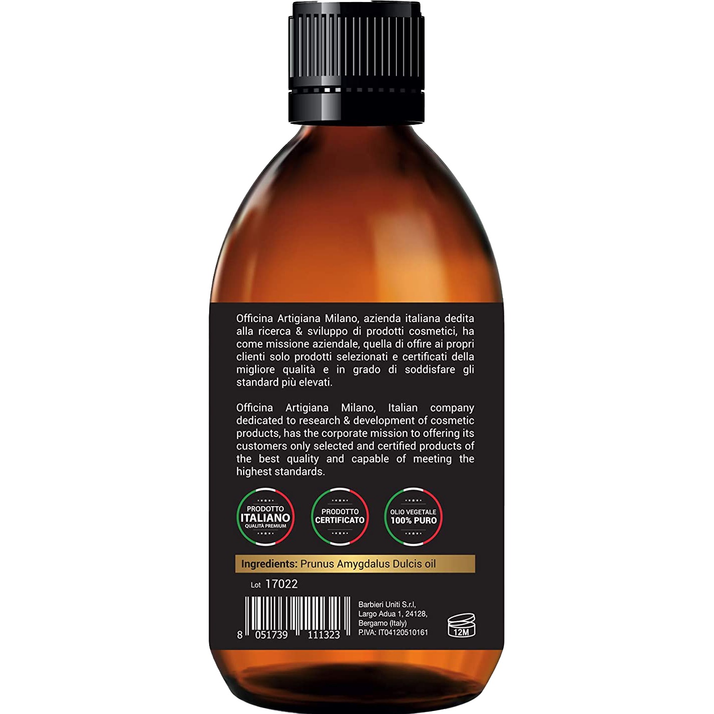 Officina Artigiana Pure Certified Almond Oil - 1.4 - OA-11323