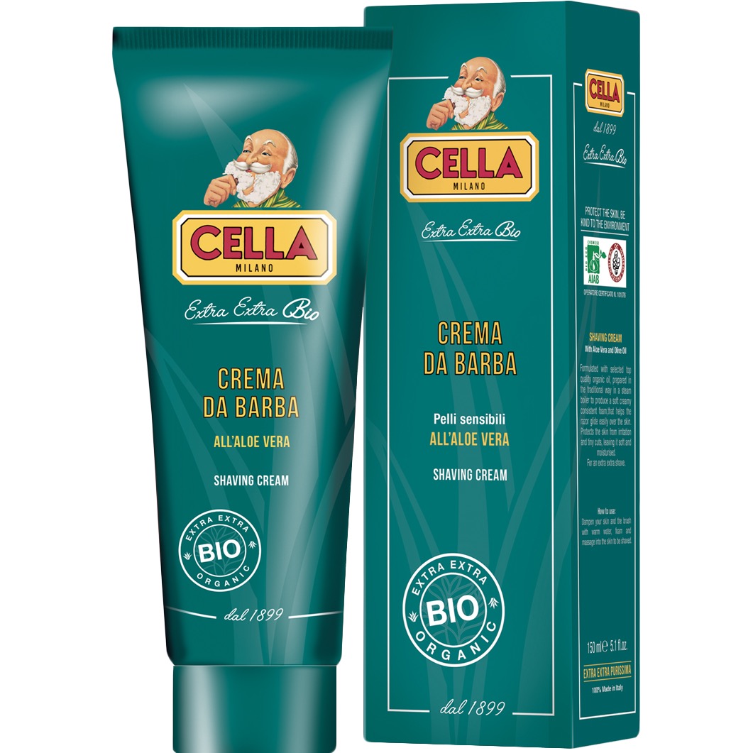 Cella Milano Scheercreme Tube Bio Aloe Vera 150ml - 1.1 - CM-57063