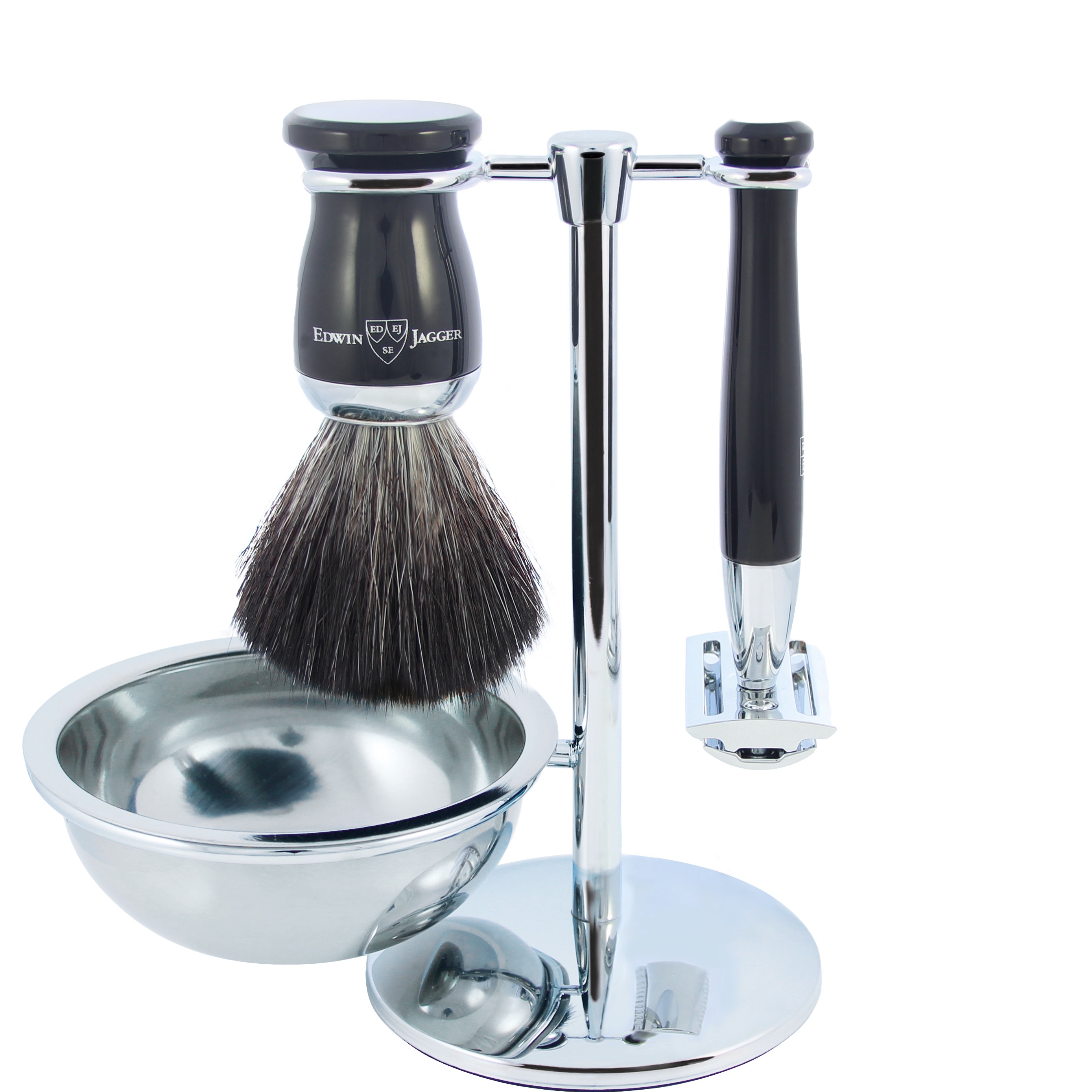 Edwin Jagger Scheerset Diffusion72- Safety Razor Fibre-zwart - 1.1 - EJ-S21M726CRSRB