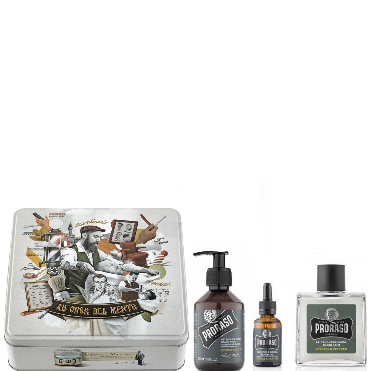 Proraso Cadeauset Baardverzorging Cypress en Vetiver - 1.2 - PRO-400692