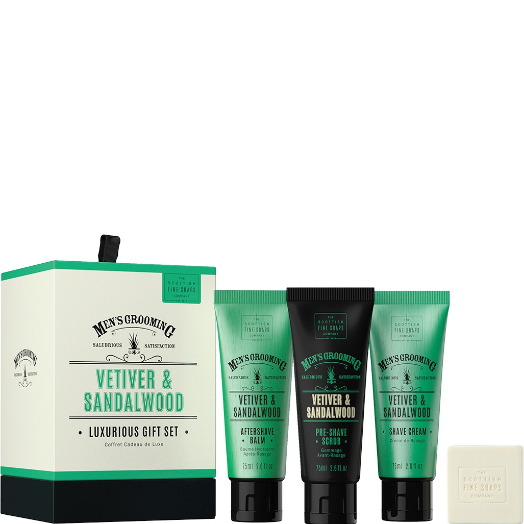 Scottish Fine Soaps Luxurius Giftset Vetiver en Sandalwood - 1.1 - A03209