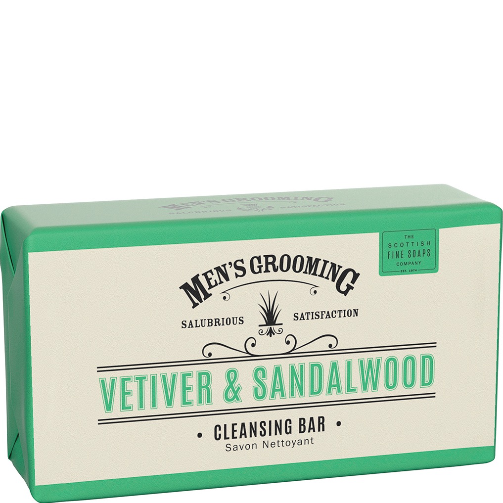 Scottish Fine Soaps Cleansing Body Bar Vetiver en Sandalwood - 1.1 - A03210