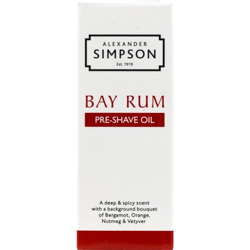 Simpsons Pre-shave olie Alexander Simpson Bay Rum - 2.1 - SIM-00033