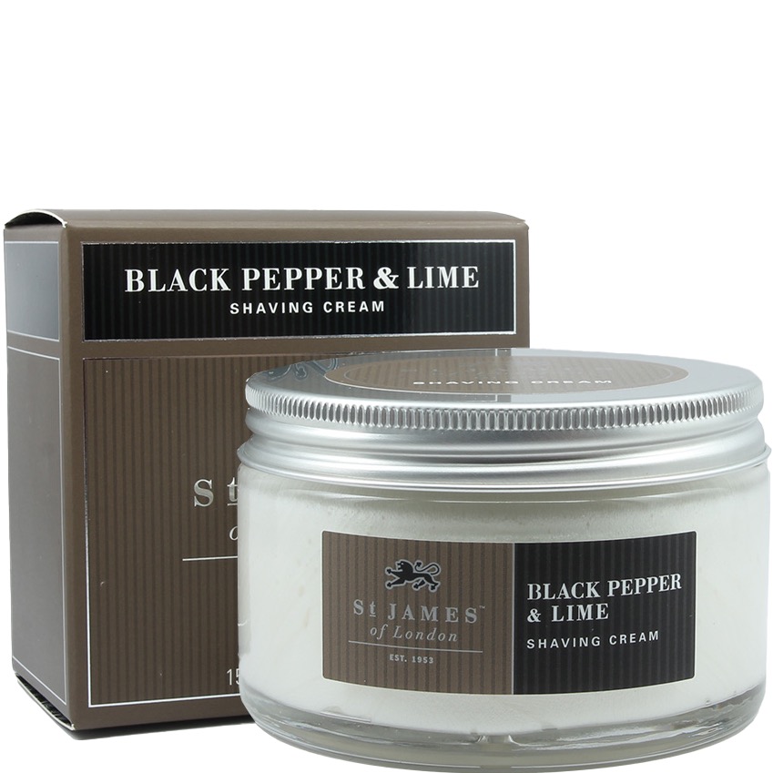 St James of London Scheercrème Black Pepper en Lime 150ml - 1.1 - SJ-4530