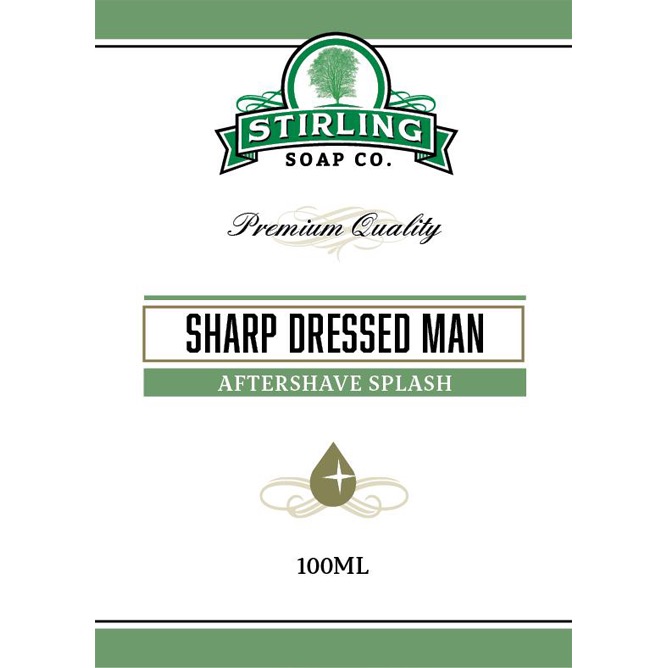 Stirling Soap Company Aftershave Splash Sharp Dressed Man - 2.1 - ST-12146