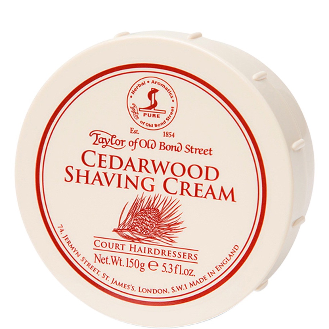 Taylor of Old Bond Street Scheercrème Cedarwood 150gram - 1.1 - 01012