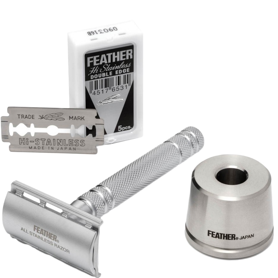 FeatherSafety Razor en Stand Edition RVS - 4.1 - ASD2S