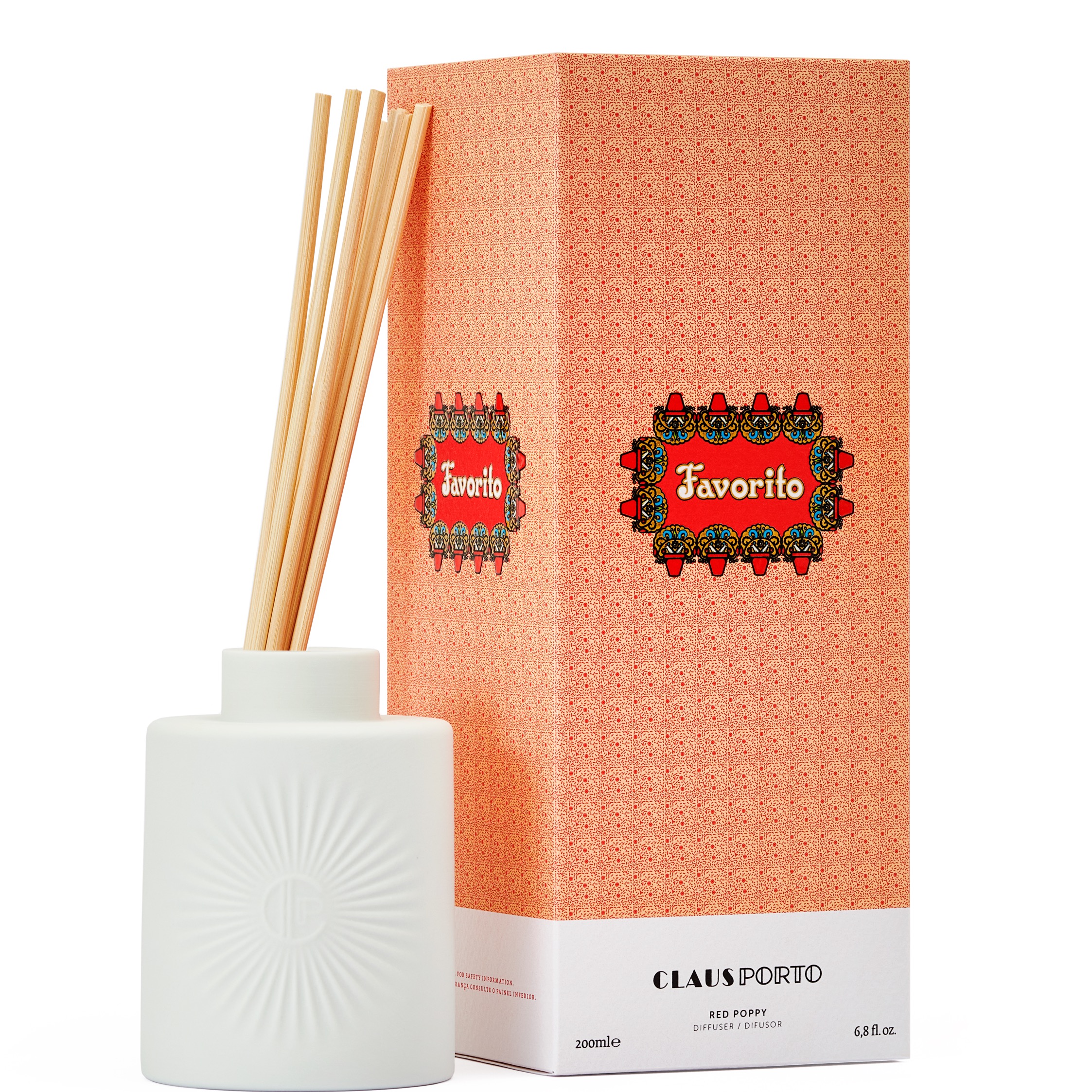 Claus Porto diffuser Favorito Red Poppy 200ml - 1.1 - CP-DA207