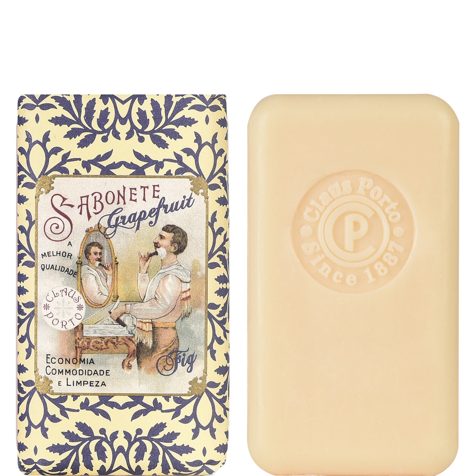 Claus Porto Mini Soap Bar Barbear Grapefruit Fig 50g - 1.1 - CP-FMS001