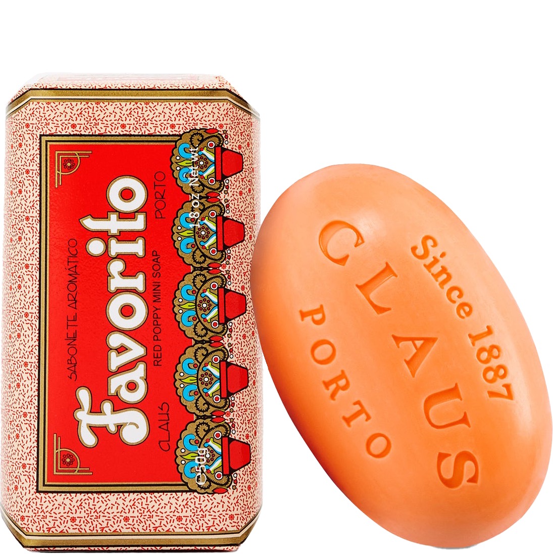 Claus Porto Soap Bar Favorito Red Poppy 150g - 1.1 - CP-SP007