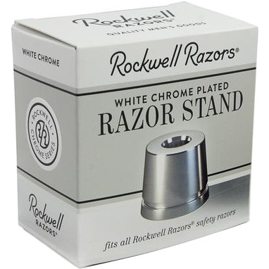 Rockwell Razors Houder voor Rockwell Safety Razor White Chrome - 2.2 - RR-STAND-WC