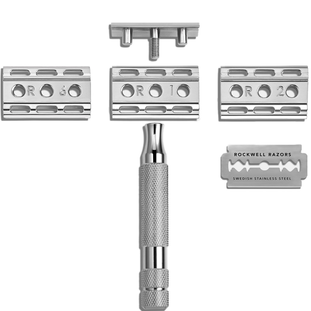 Rockwell Razors Safety Razor 6C White Chrome - 4.4 - RR-6C-WC