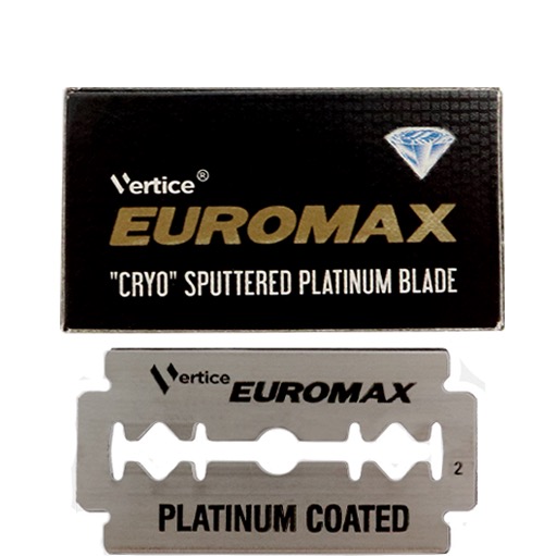 Euromax Cryo Sputtered Platinum Double edge blades - 1.1 - DEB-EUROMAX-CRYO