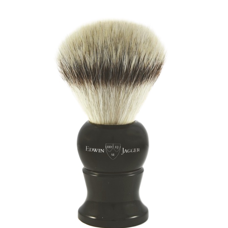 Edwin Jagger Scheerkwast silvertip fibre zwart - 1.1 - EJ-3EJ286SYNST