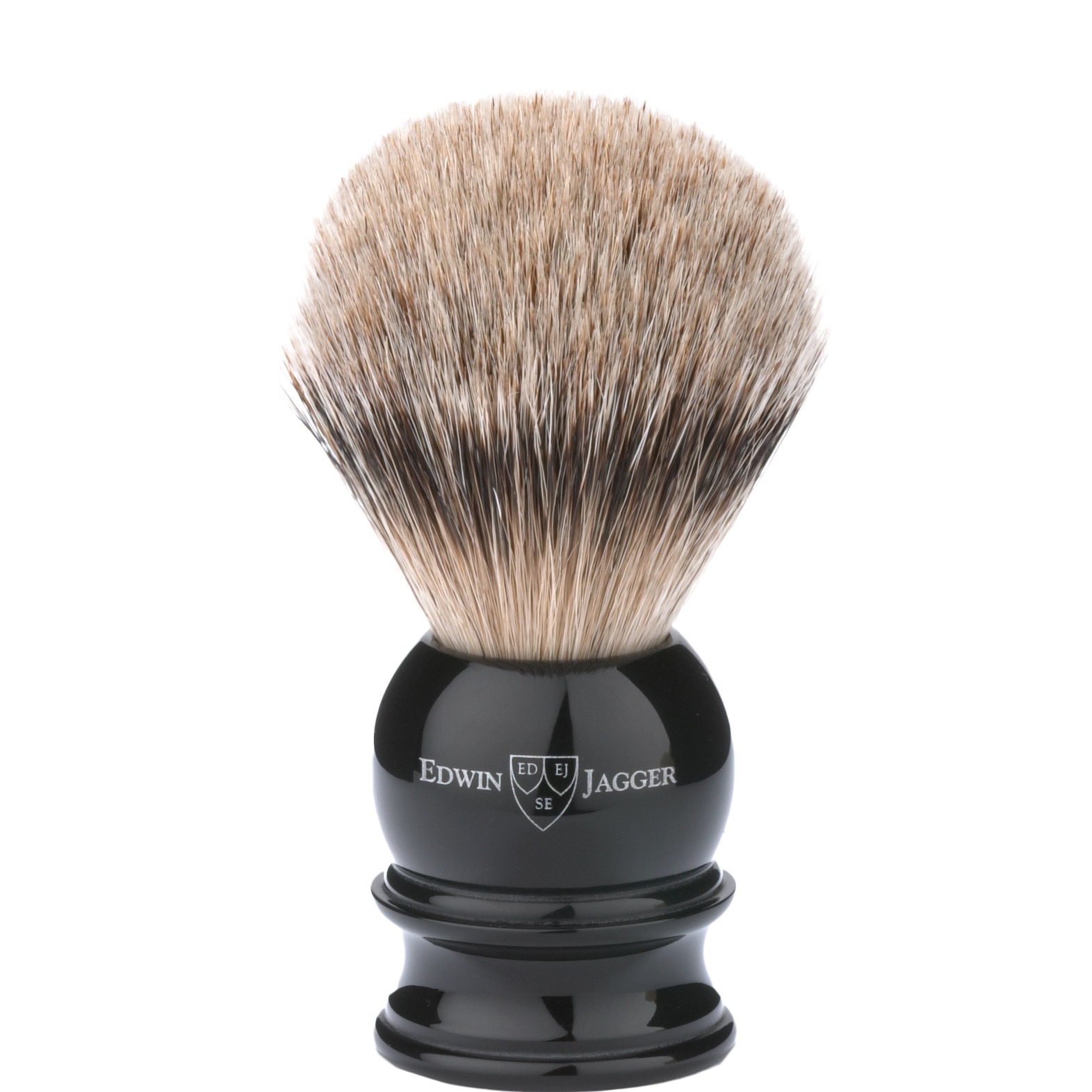 Edwin Jagger scheerkwast silvertip dashaar zwart - 1.1 - EJ-3EJ466