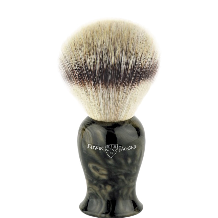  - 1.1 - EJ-BMPSBSYNST- Edwin Jagger scheerkwast Plaza silvertip fibre gemarmerd