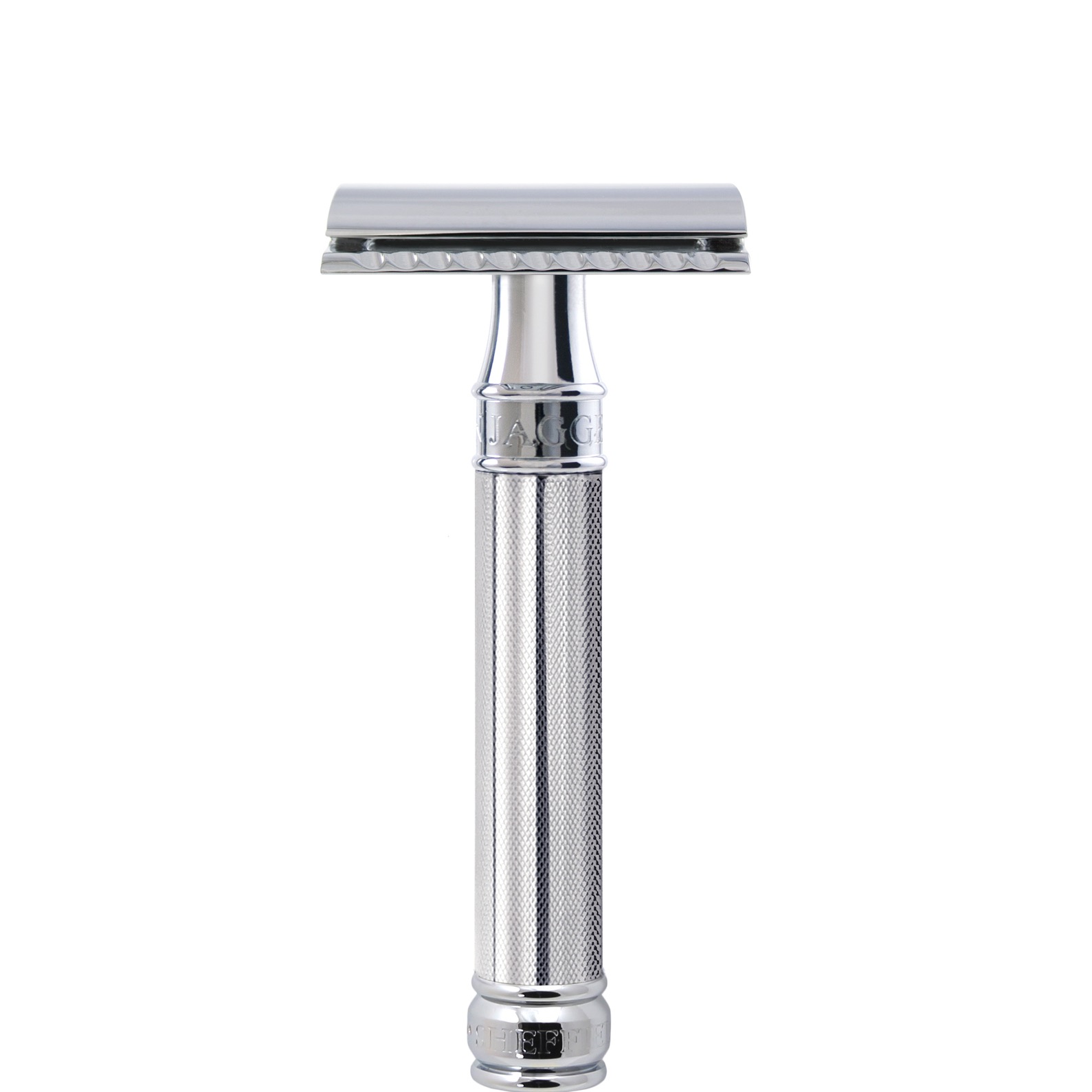 Edwin Jagger Safety razor Knurled Chroom - 1.1 - EJ-DE89KN14BL