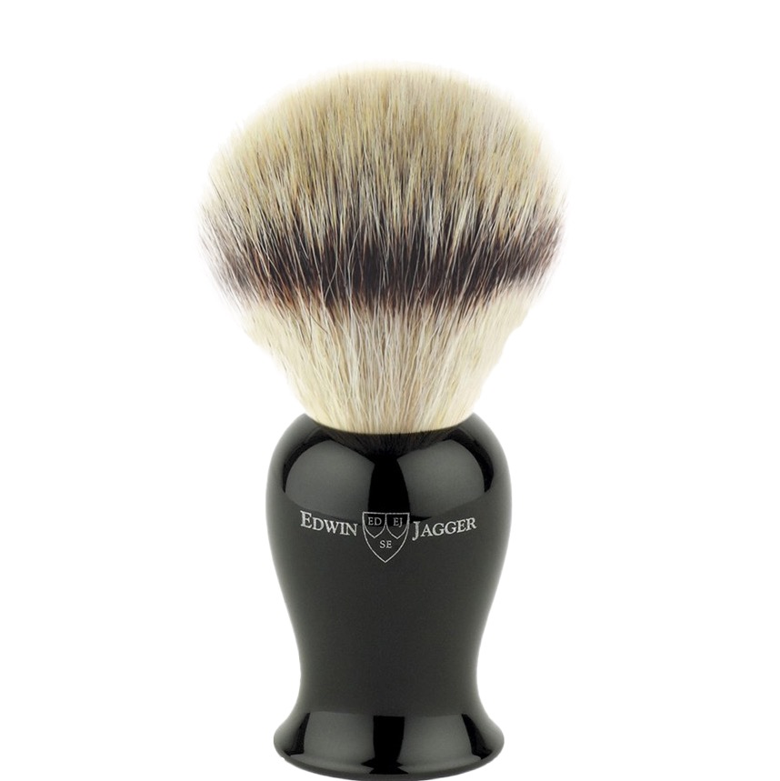  - 1.1 - EJ-IEPSBSYNST- Edwin Jagger scheerkwast Plaza silvertip fibre zwart