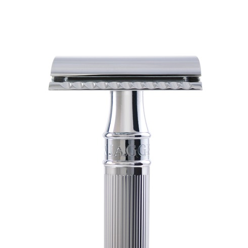  - 4.1 - EJ-DEL89LI14BL- Edwin Jagger Safety razor Long Handle Lined Chroom