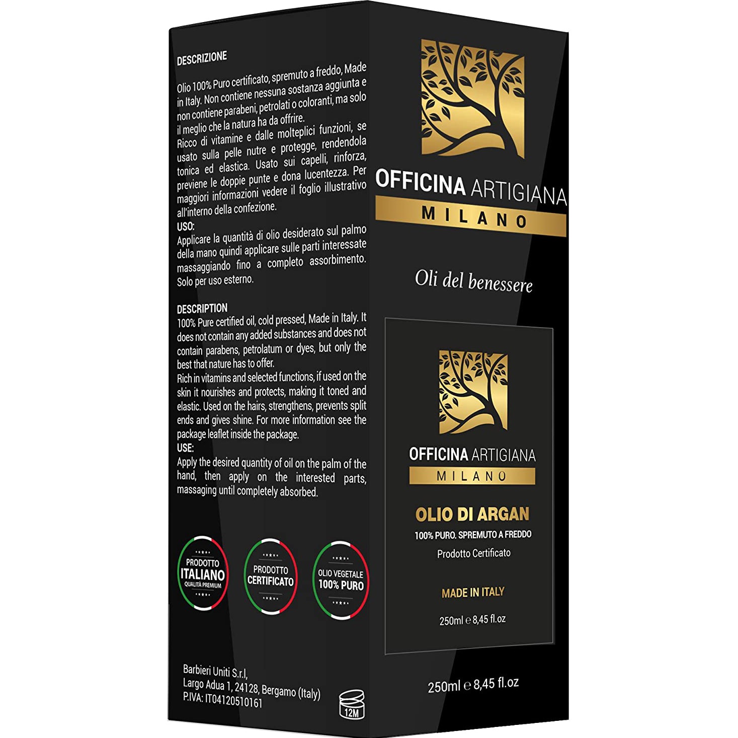  Officina Artigiana Pure Certified Argan Oil - 2.1 - AO-11316