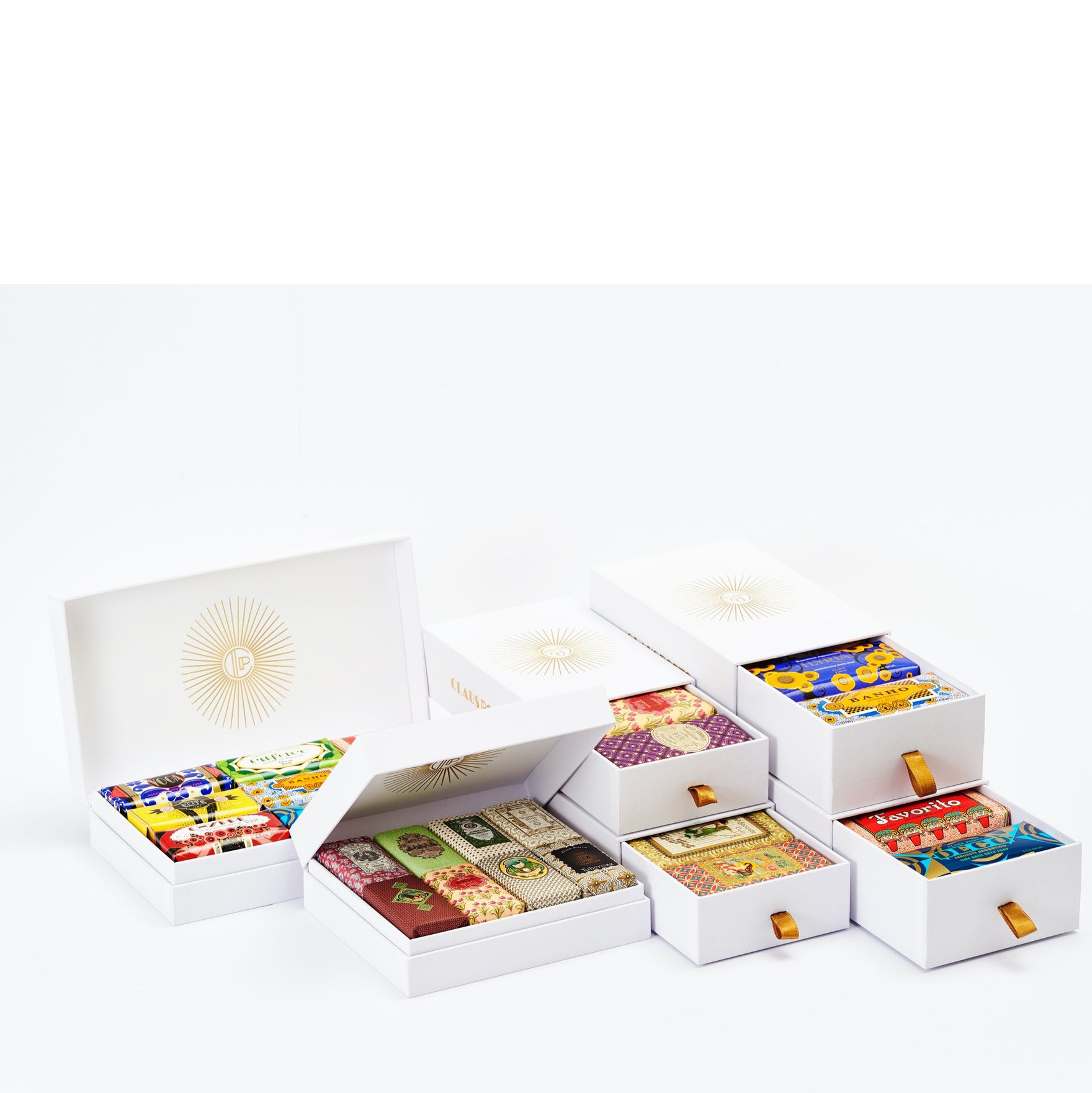 Claus Porto Giftset Soap Dish Mini soaps - 3.1 - CP-DCBX011