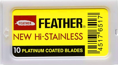 Scheersalon informatie - Double edge blades - Feather