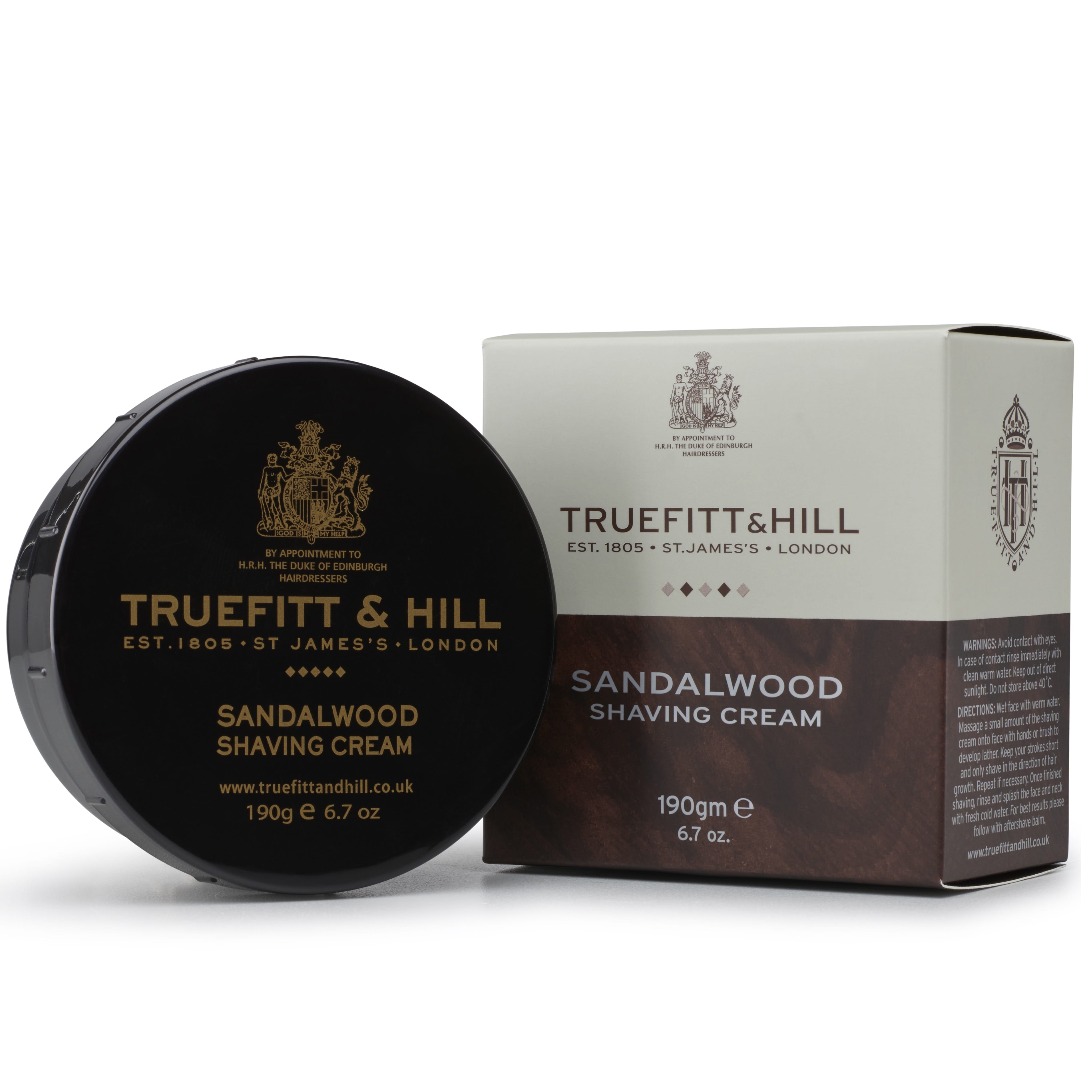 Truefitt Hill Scheercreme in bowl Sandalwood - 1.2 - TH-00552