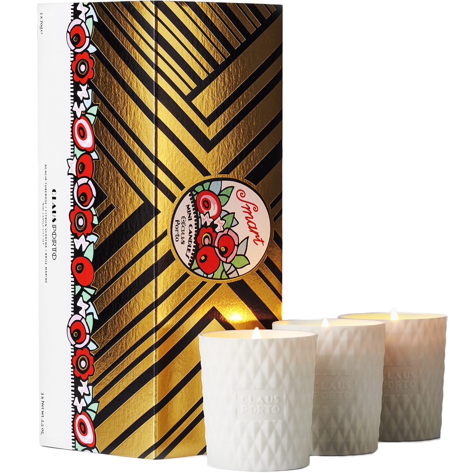 Claus Porto Mini Candles Gift Set Smart - 1.1 - CP-BXMVA002