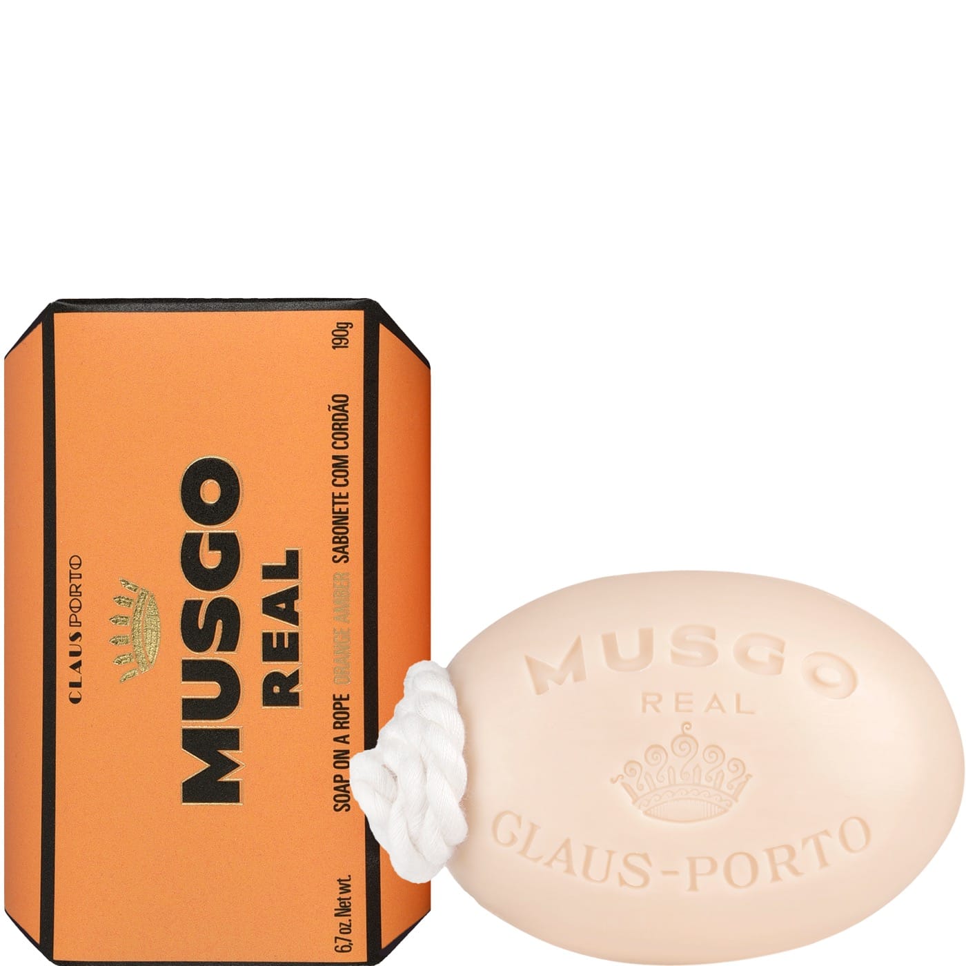 Musgo Real Soap on a Rope Orange Amber 190gr - 1.1 - MR-199CC001