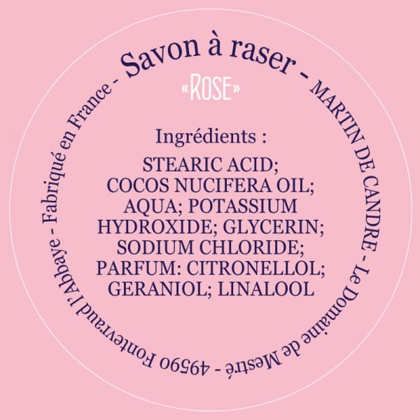 Scheerzeep Martin de Candre Rose 50ml - 1.3 - MC-50SAR-ROSE