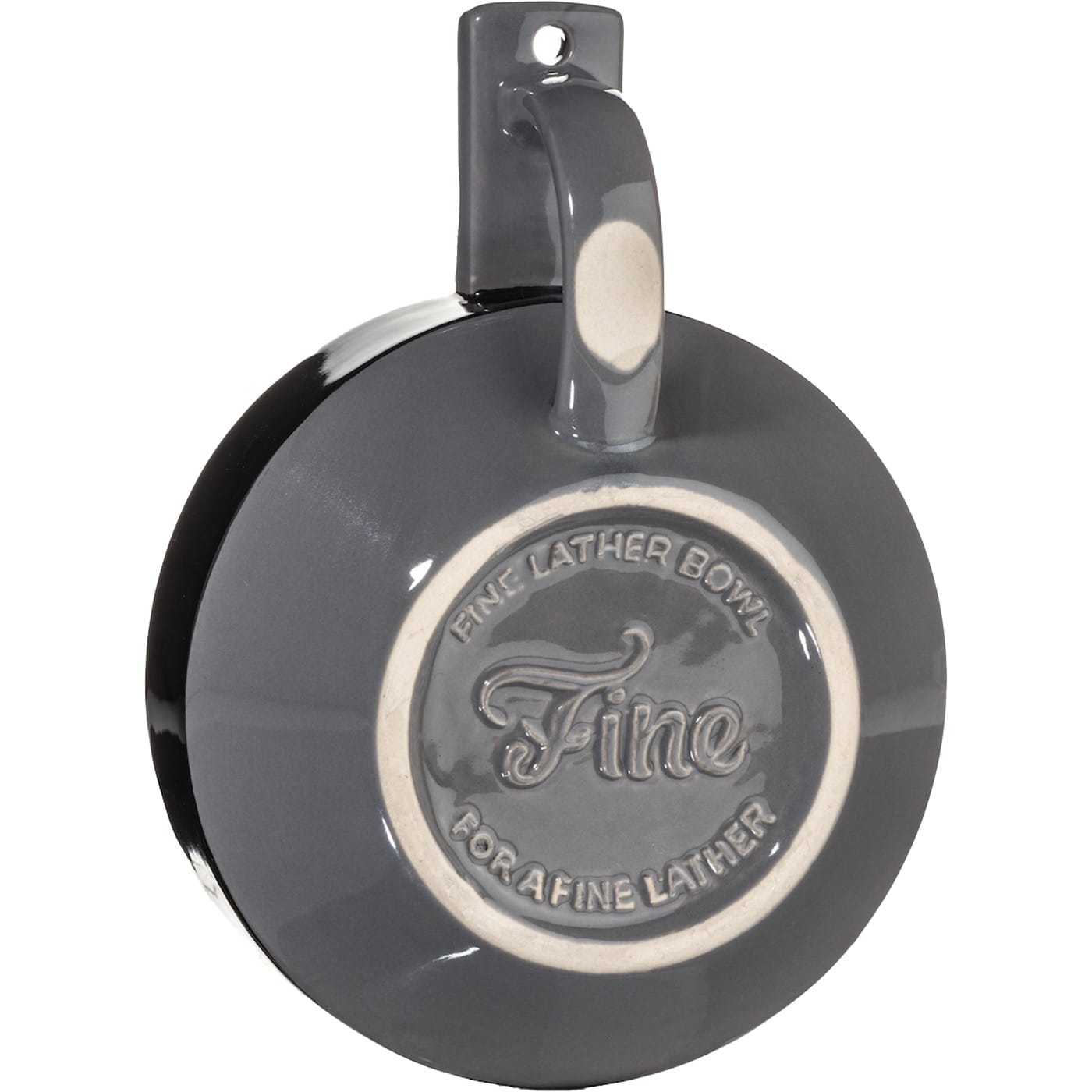 Fine Accoutrements Opschuimbakje stoneware  Black Grey - 1.3 - FA-05187
