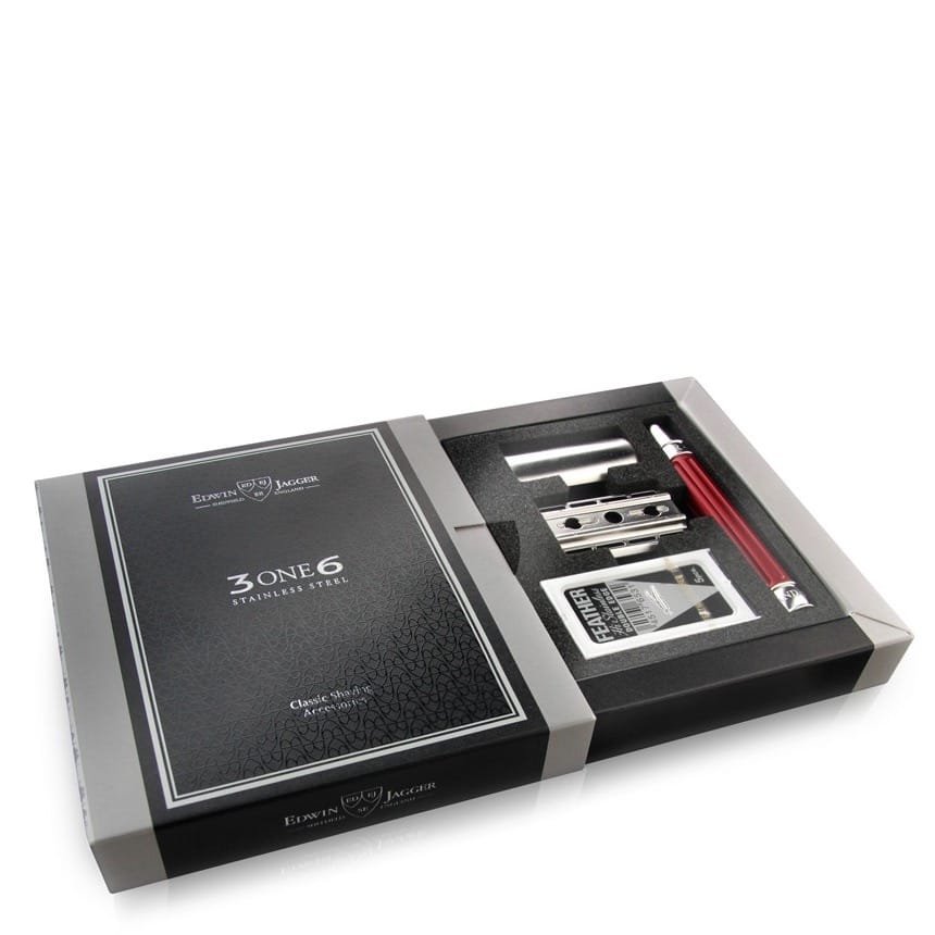 Edwin Jagger Safety Razor 3one6  Rood - 1.5 - EJ-DESSGA1BL