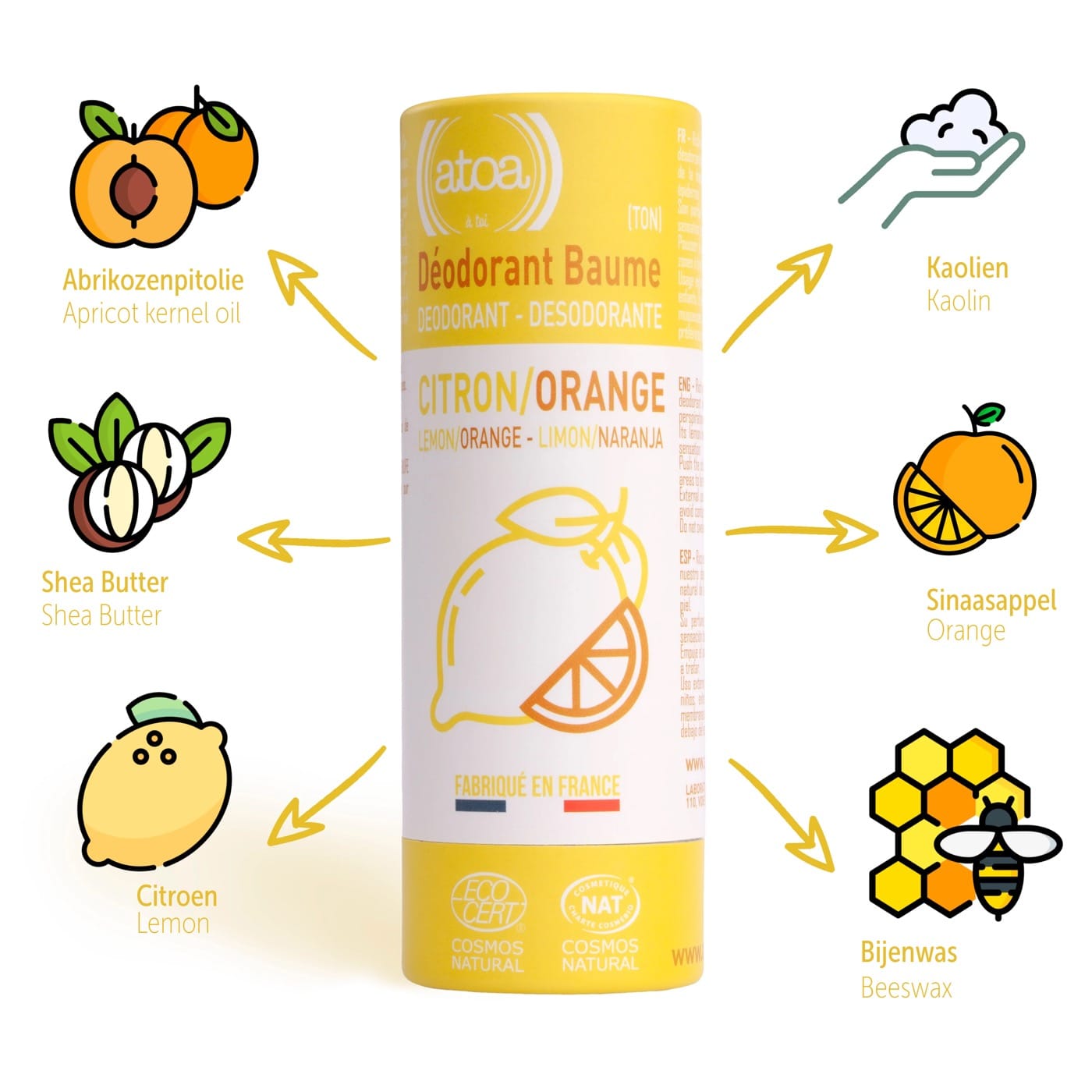 Otoa Deodorant Balsem Stick Citrus 100g - 1.2 - OLT-480923