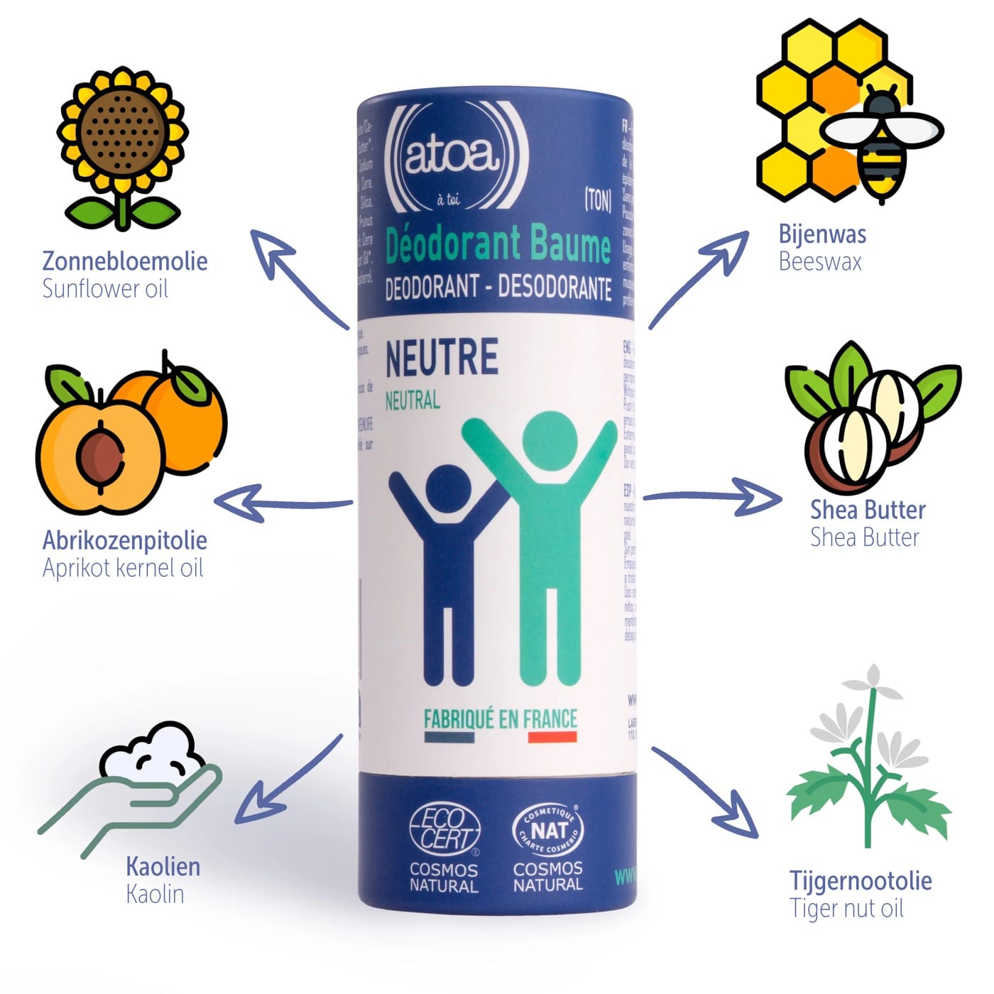 Otoa Deodorant Balsem Stick Neutraal 100g - 1.2 - OLT-480947