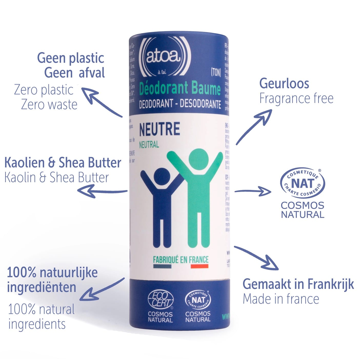 Otoa Deodorant Balsem Stick Neutraal 100g - 1.3 - OLT-480947