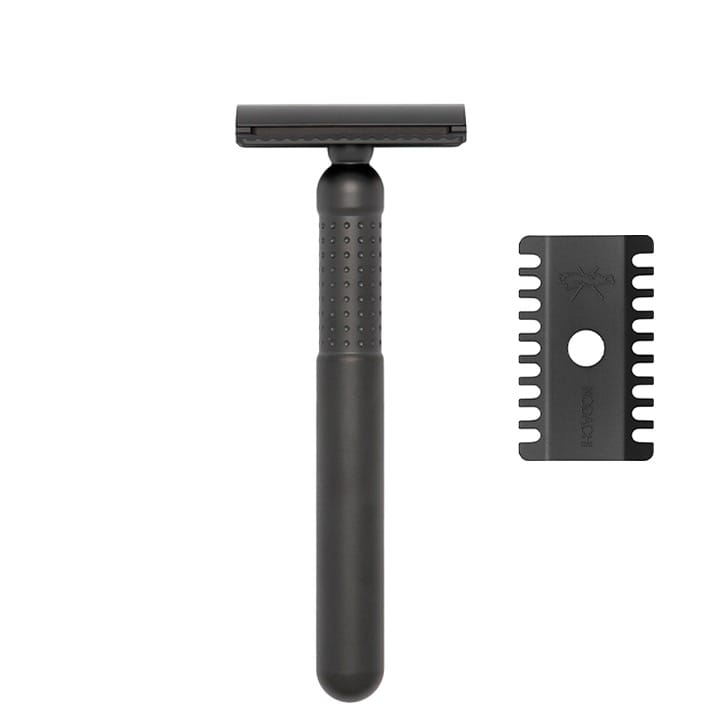 Tatara Masamune Nodachi Safety Razor Dark  open en gesloten kam - 1.1 - TR-R-MNDC-OC