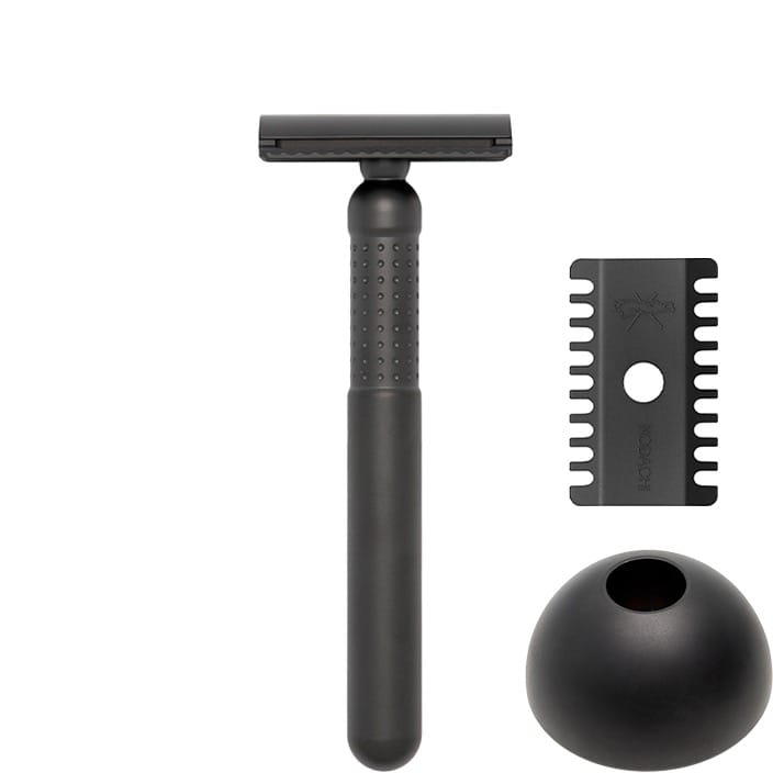 Tatara Masamune Nodachi Safety Razor Dark  open en gesloten kam - 1.1 - TR-R-MNDC-OC-BASE