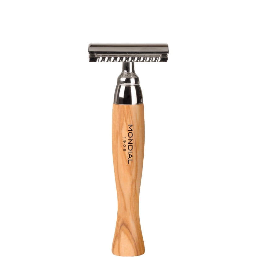 Mondial 1908 Scheermes Safety Razor Heritage Olijfhout - 1.1 - RA-045-OS