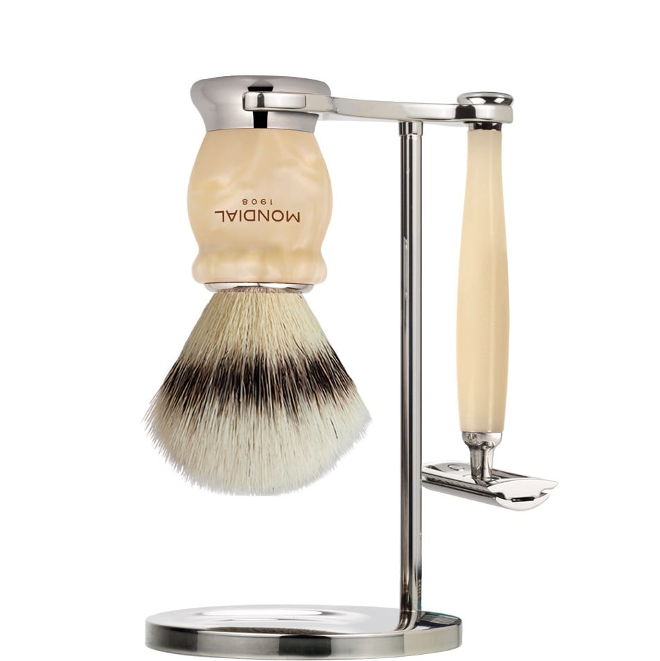 Scheerset Hamilton Safety Razor - Silvertip Fibre - Ivory Pearl