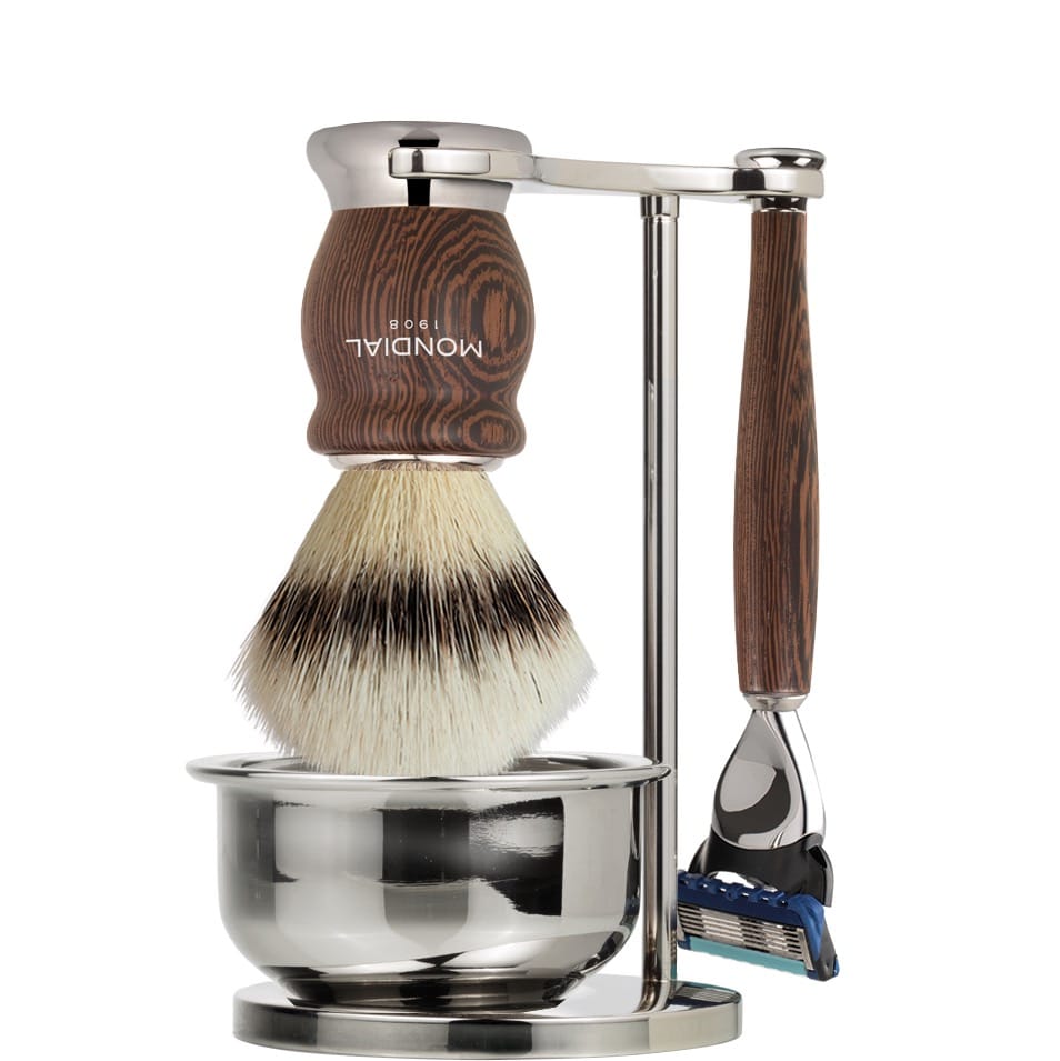 Scheerset & Bowl Hero Fusion - Silvertip Fibre - Wengé