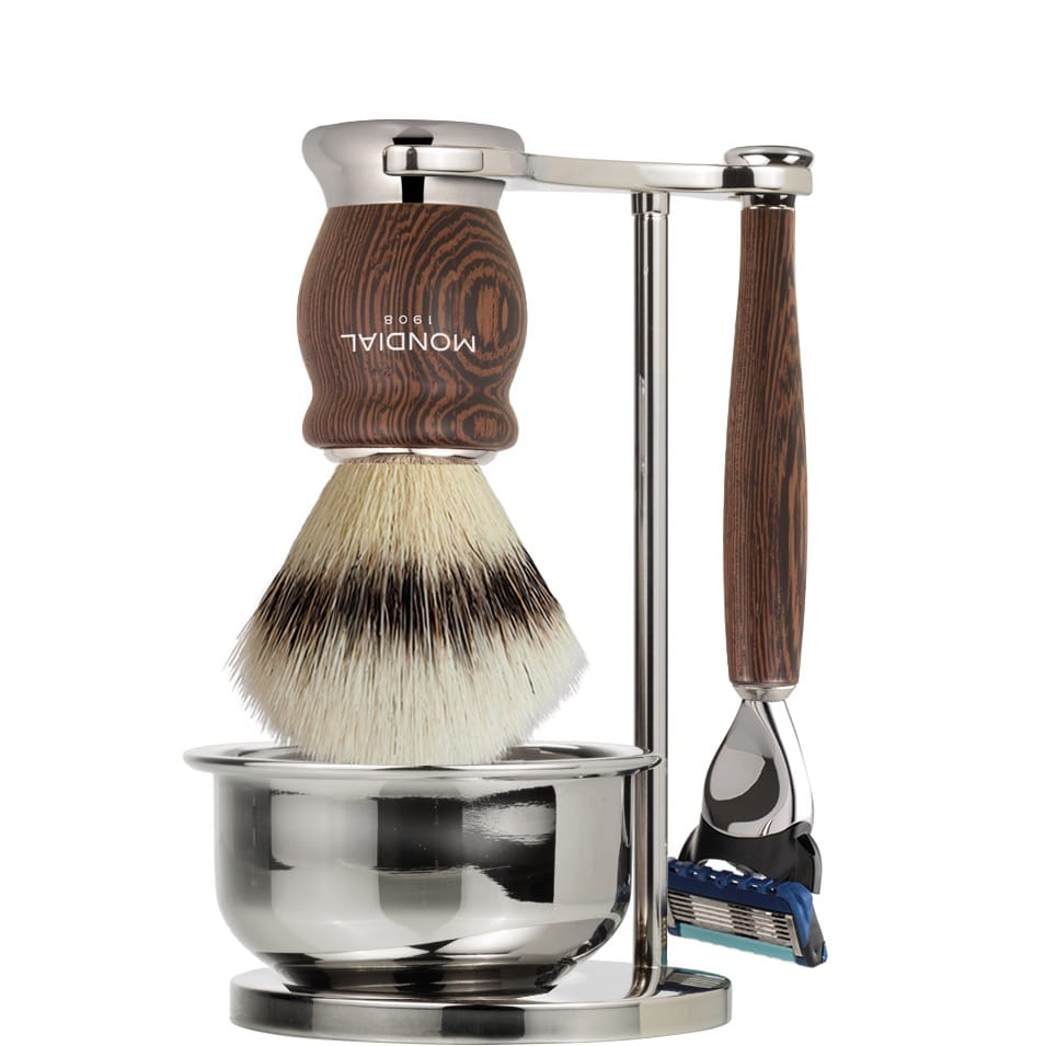 Scheerset & Bowl Hero Fusion - Silvertip Fibre - Wengé