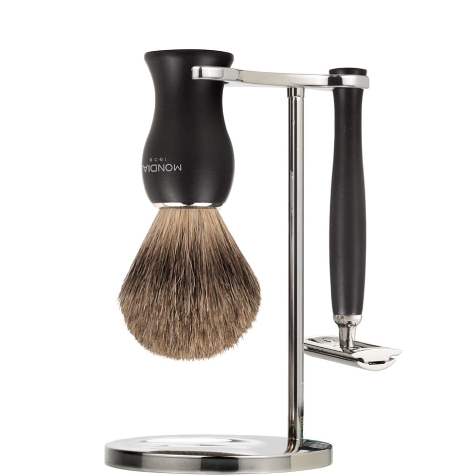 Scheerset Panther Safety Razor - Fijndashaar - Mat-Zwart