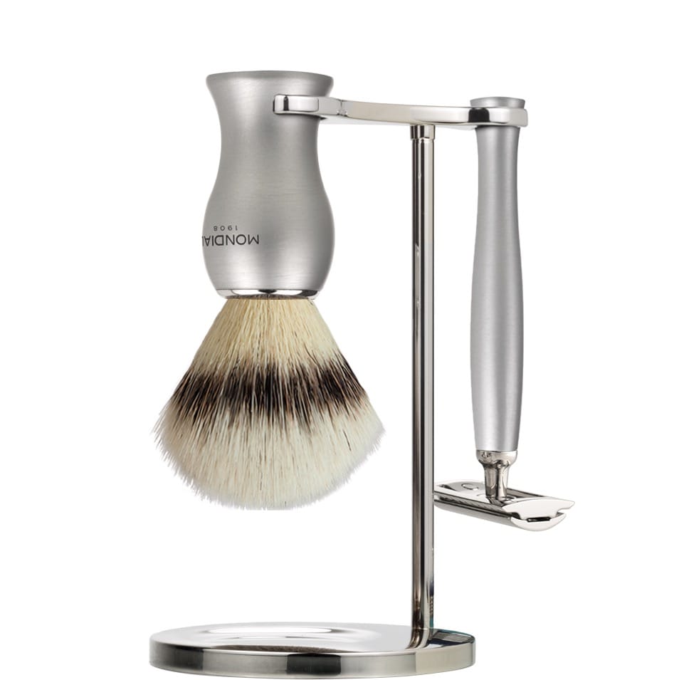 Scheerset Titan Safety Razor - Silvertip Fibre - Satin