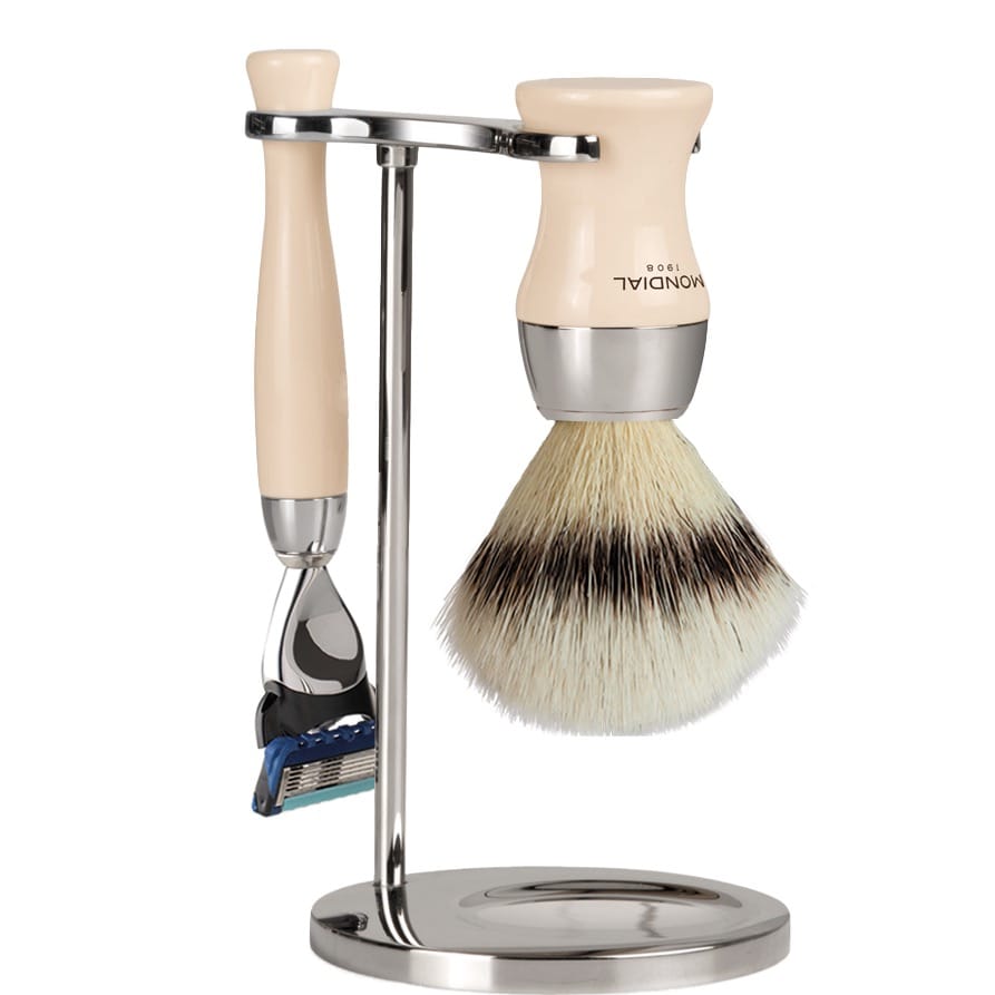 Scheerset Heritage Fusion - Silvertip Fibre - Ivoor