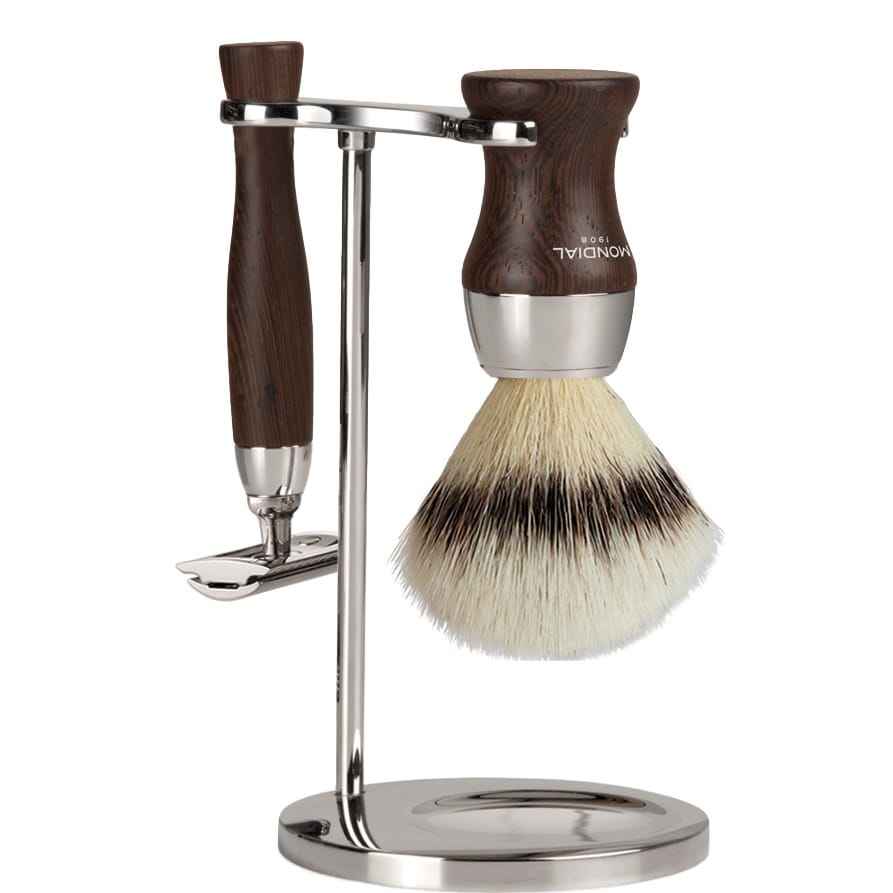 Scheerset Heritage Safety razor - Silvertip Fibre - Wengé