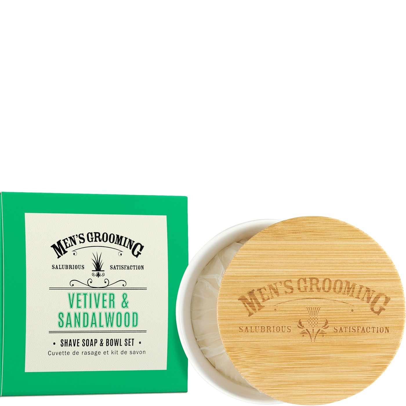 Scottish Fine Soaps Scheerzeep in bowl Vetiver en Sandalwood - 1.1 - A03204