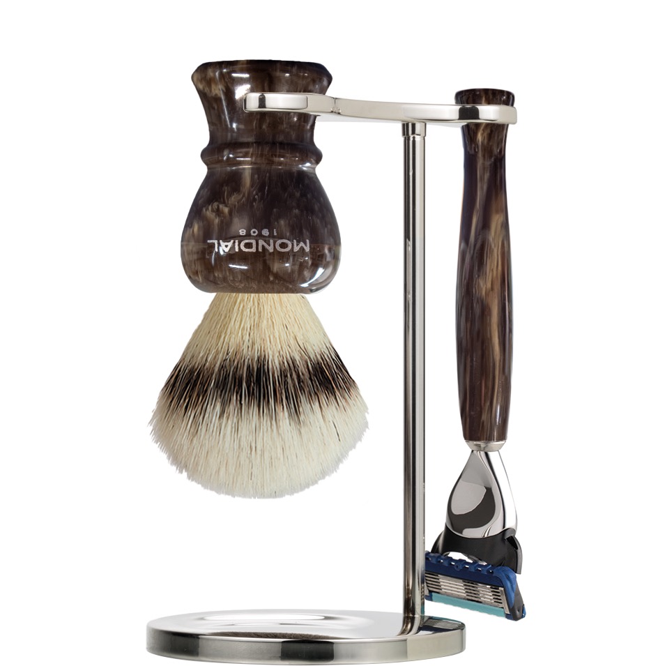 Scheerset Rexton Fusion - Silvertip Fibre - Brown Marble