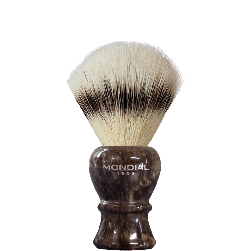 Scheerkwast Rexton Silvertip Fibre (M) - Brown Marble 