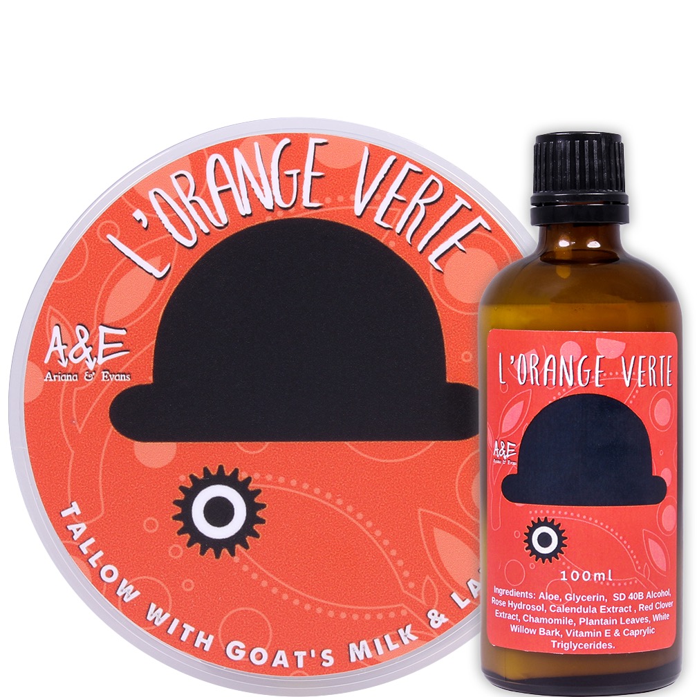 Duo Set Scheerzeep & aftershave L'Orange Verte